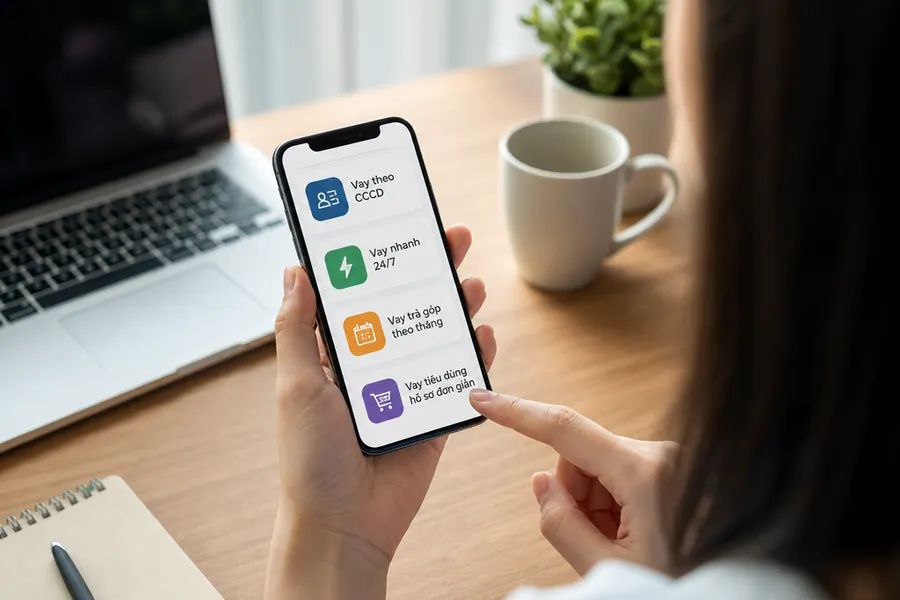 Các hình thức vay tiền online phổ biến